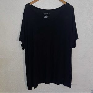 Apt. 9 Black Short Sleeve Tee
